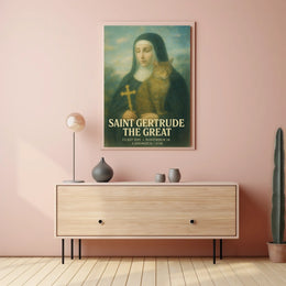 Saint Gertrude The Great Poster