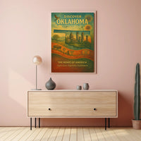 Discover Oklahoma Wall Art Print Decor PosterGoat
