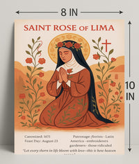 Saint Rose of Lima Poster PosterGoat