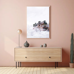 Misty Mountain Serenity Poster