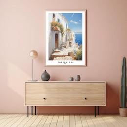 Formentera's Coastal Charm Poster PosterGoat