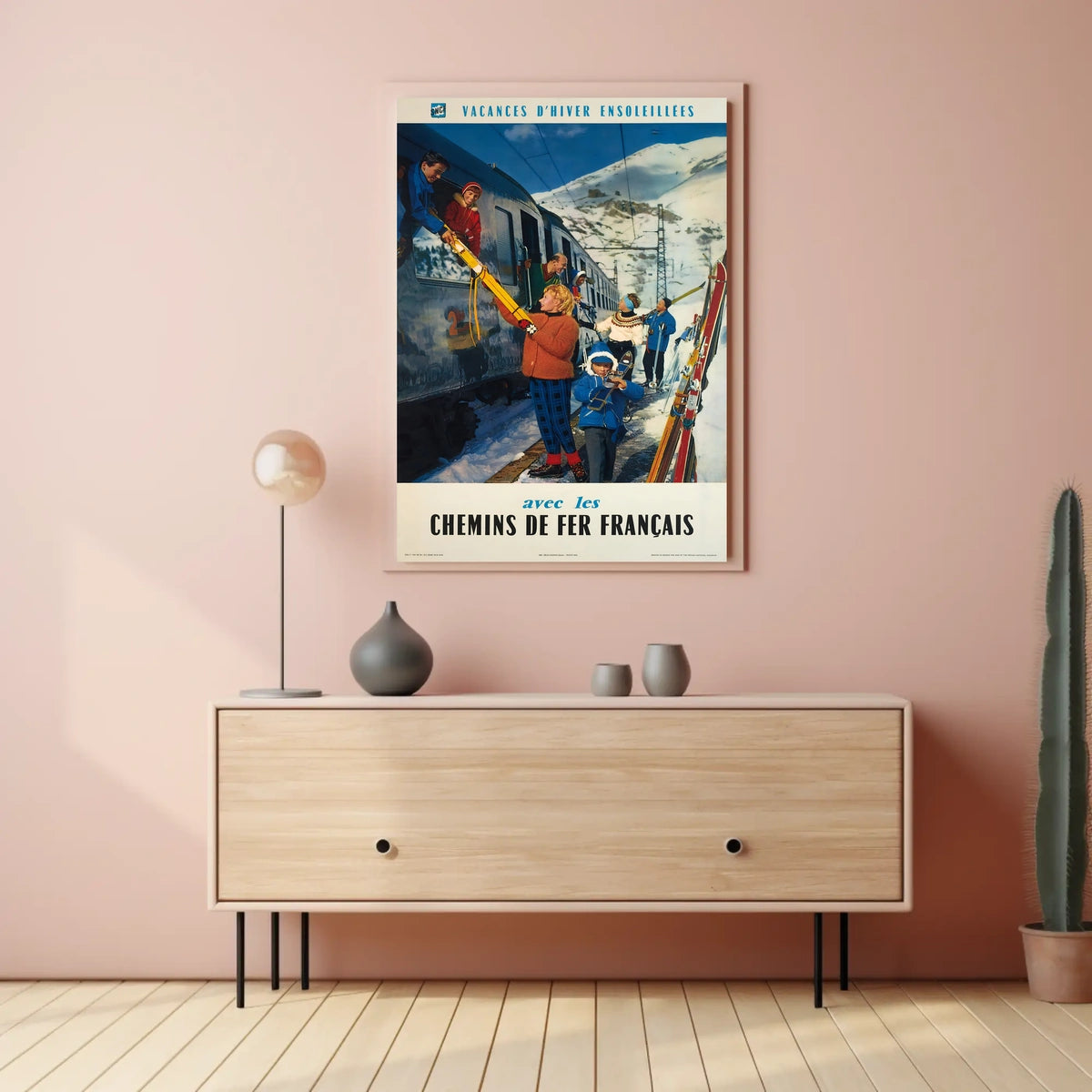 Sunny Winter Holidays With French Poster
