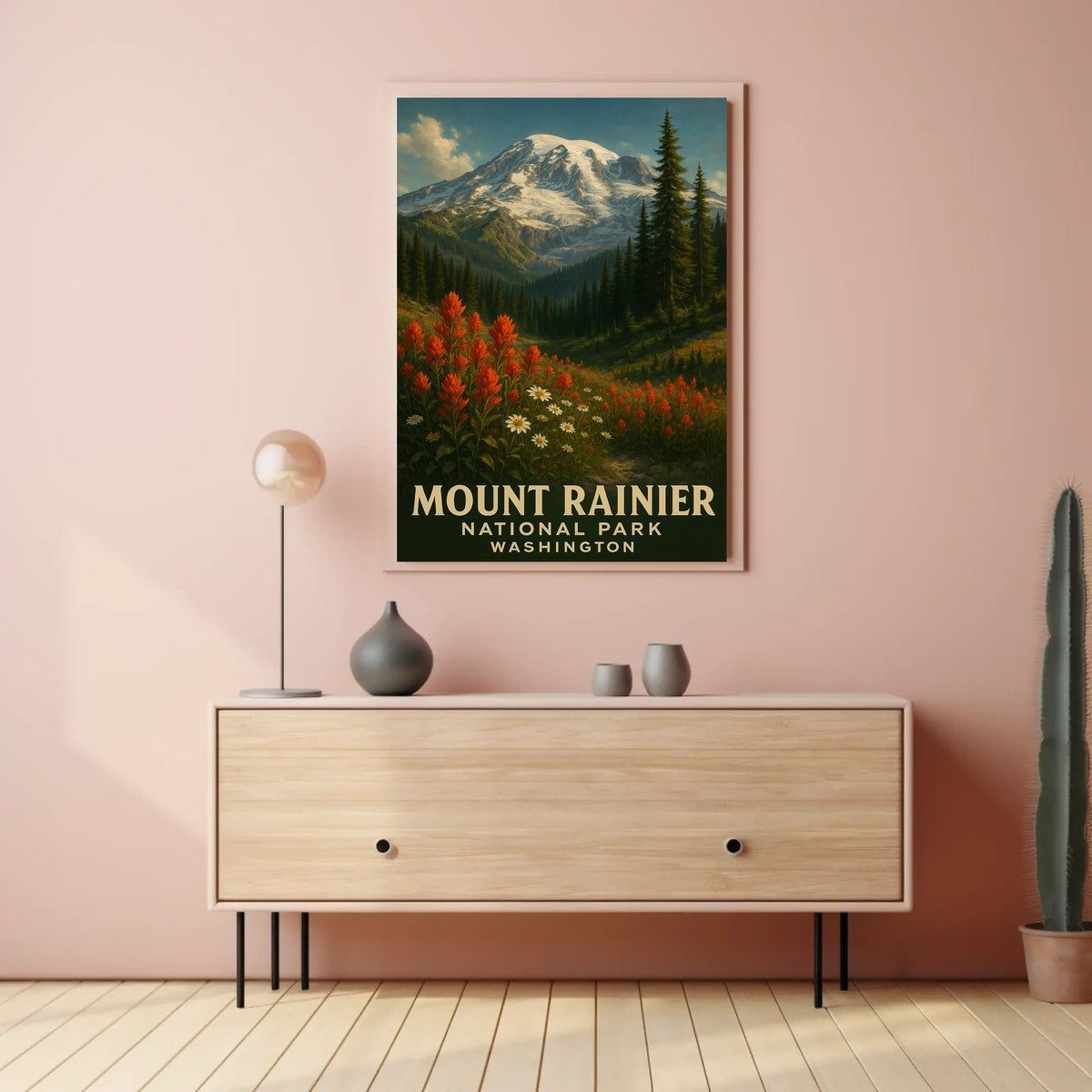 Mount Rainier National Park Poster
