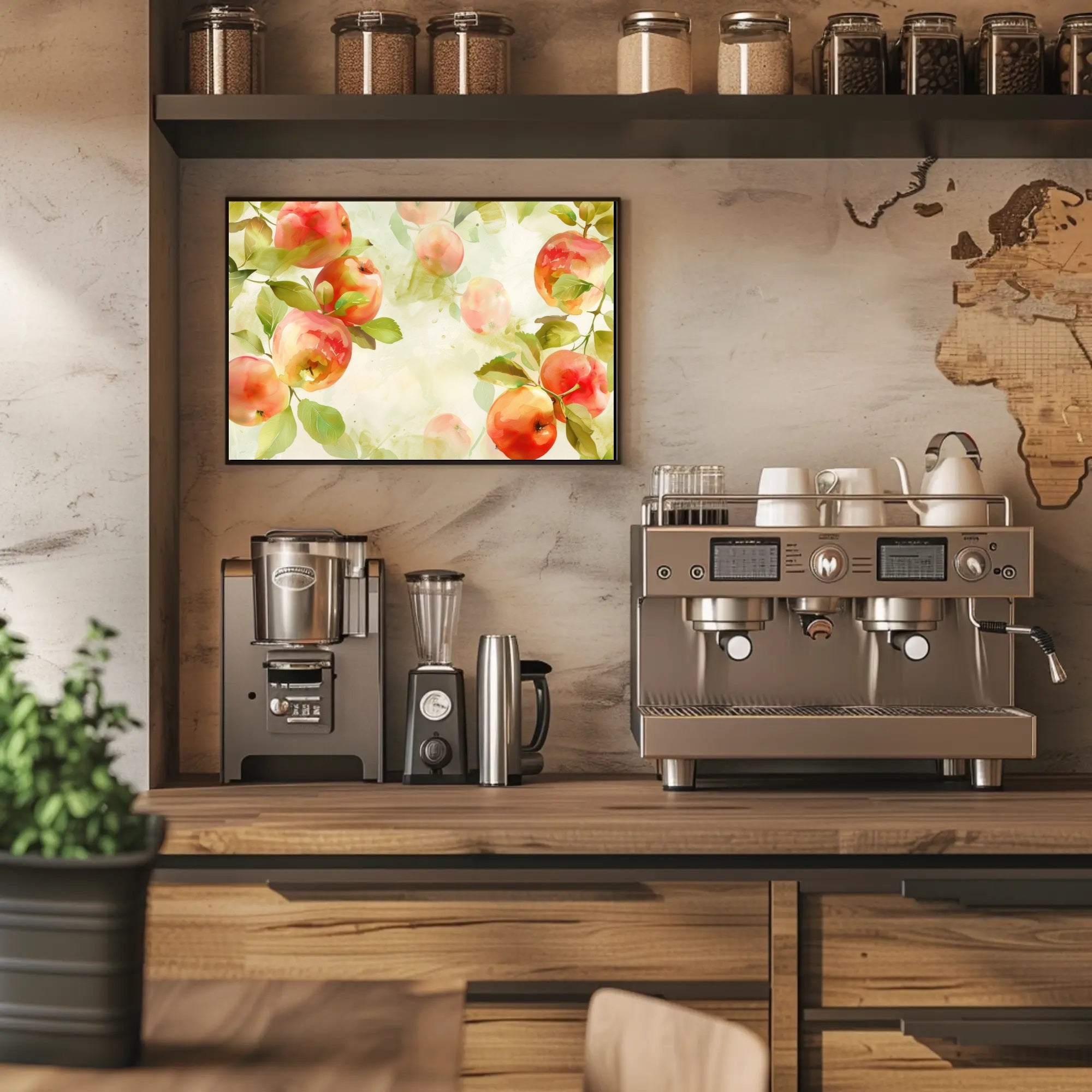 Watercolor Apples Poster PosterGoat