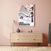 Oberammergau Ski Paradise Poster PosterGoat
