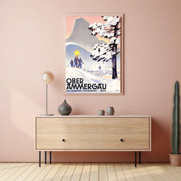 Oberammergau Ski Paradise Poster PosterGoat