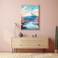 Tranquil Mountain Landscape Poster