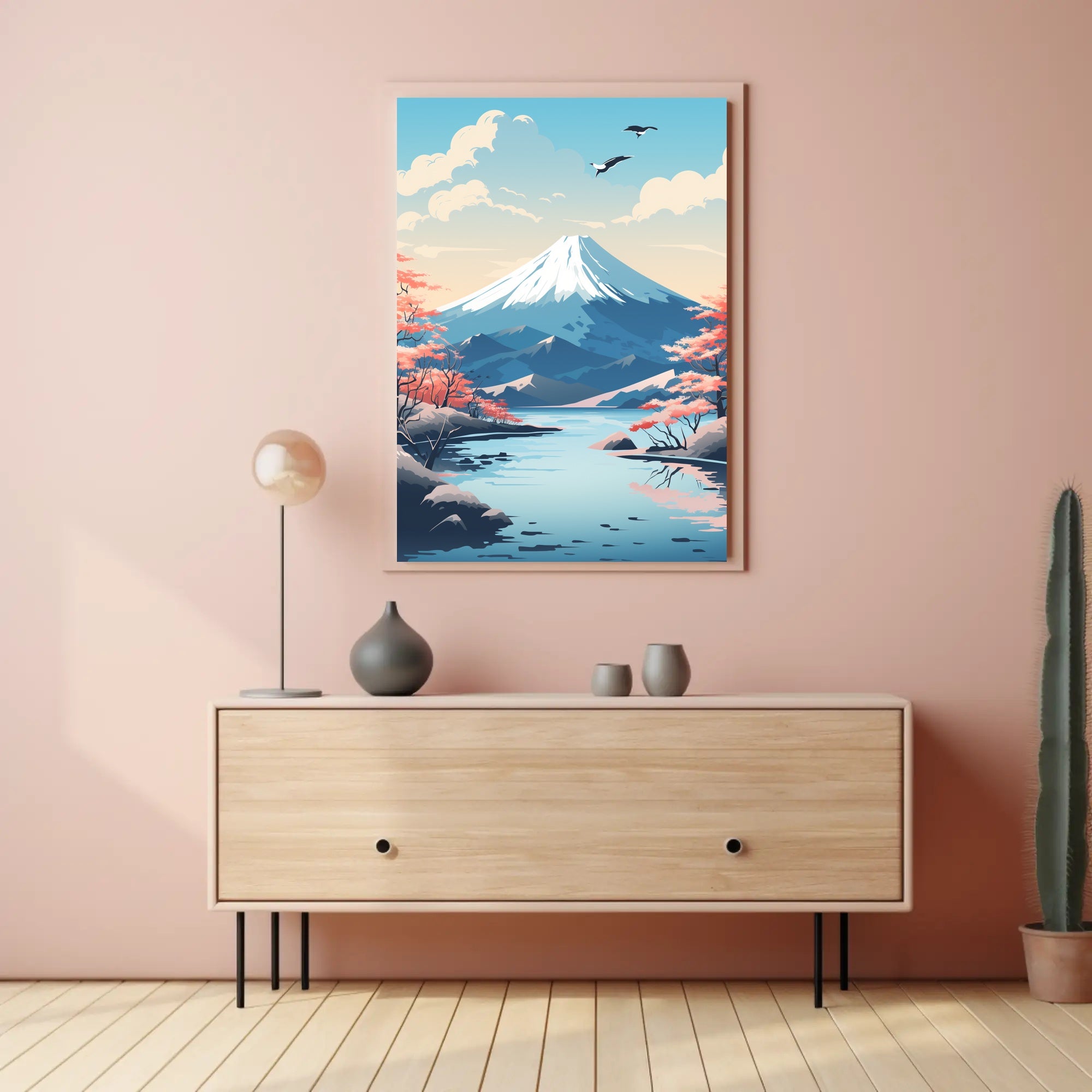 Tranquil Mountain Landscape Poster