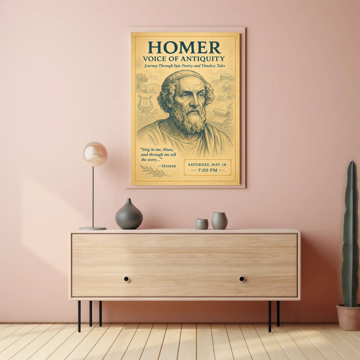 Homer Voice Of Antiquity Poster
