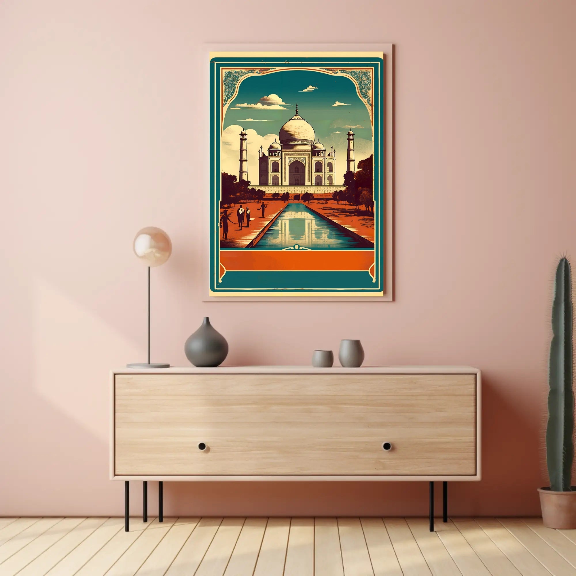 Vintage Taj Mahal Poster