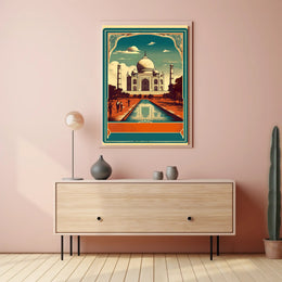 Vintage Taj Mahal Poster