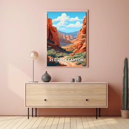 Red Rock Canyon Nevada Adventure National Park Poster