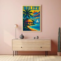 Belize Tropical Escape Poster