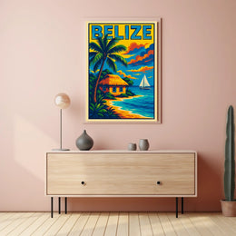 Belize Tropical Escape Poster