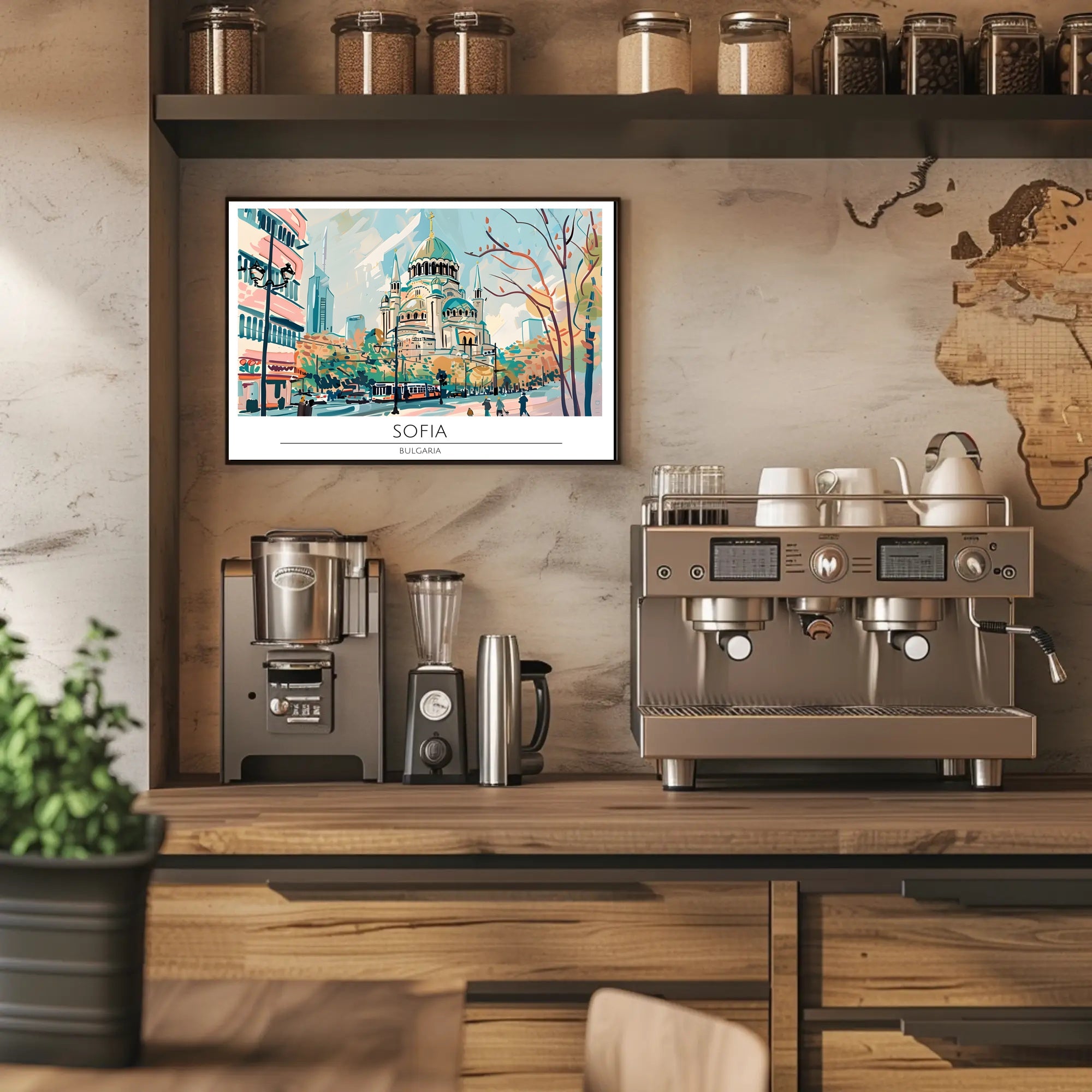 Sofia's Architectural Charm Poster PosterGoat