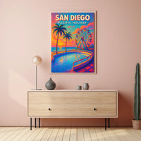 San Diego Pacific Holiday Poster