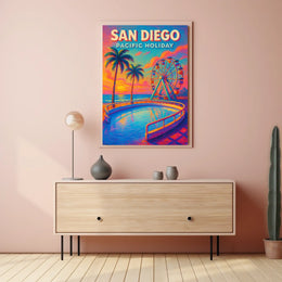 San Diego Pacific Holiday Poster