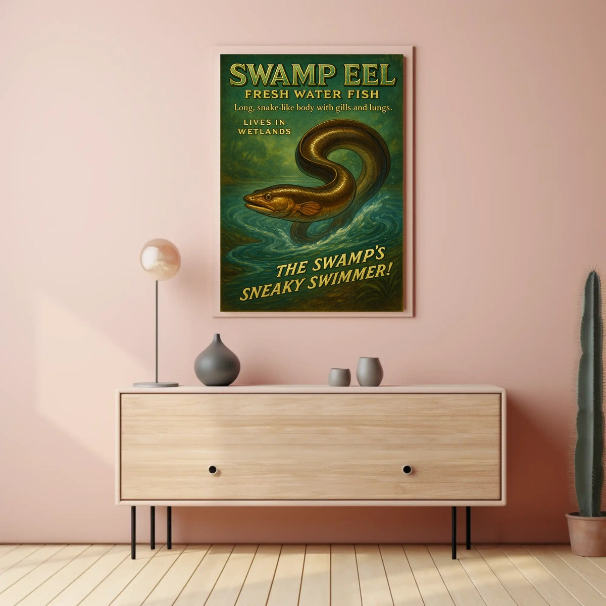 Swamp Eel The Swamps Sneaky Swimmer Poster