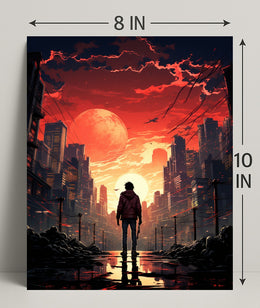 Dystopian Sunset Poster