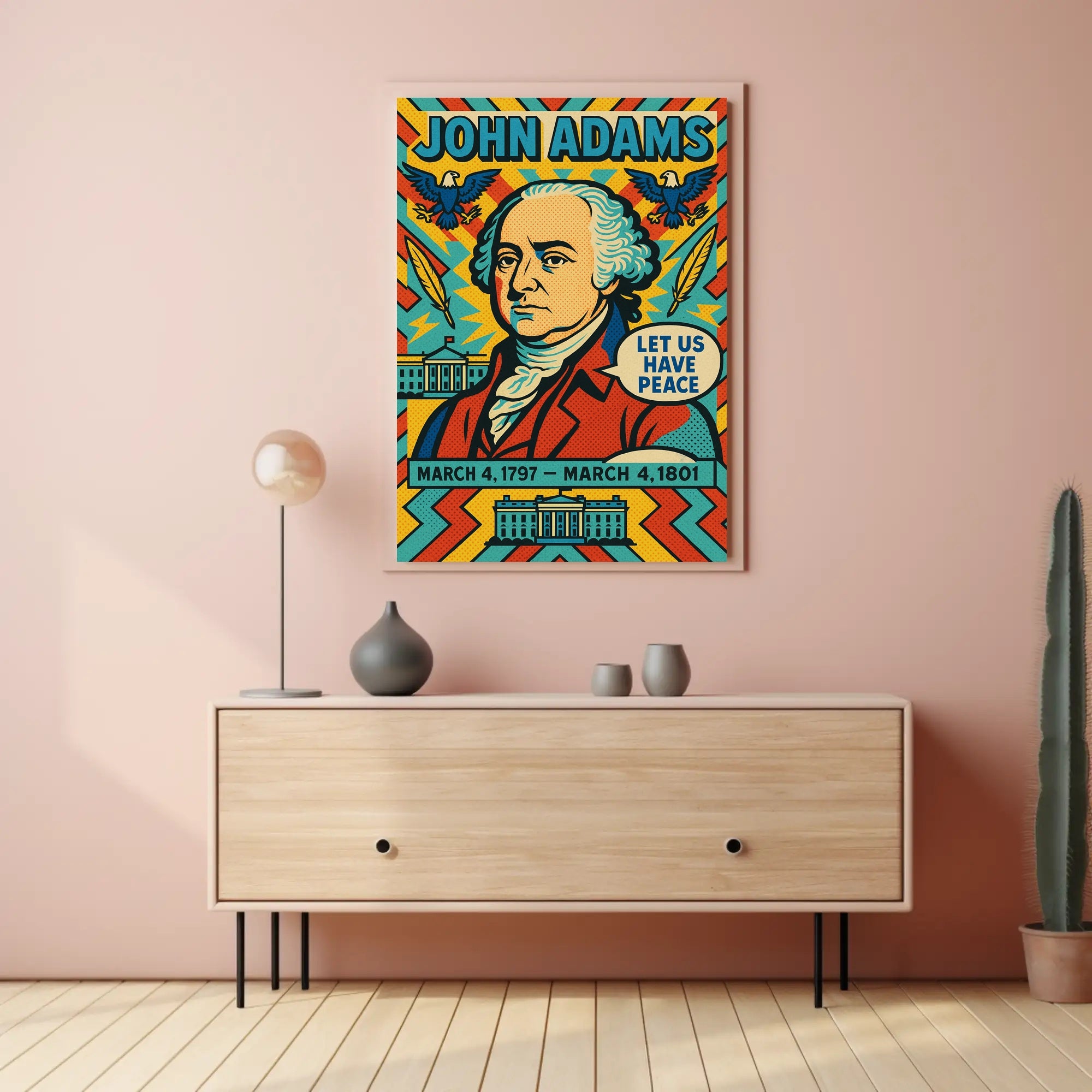John Adams 2nd President Poster PosterGoat
