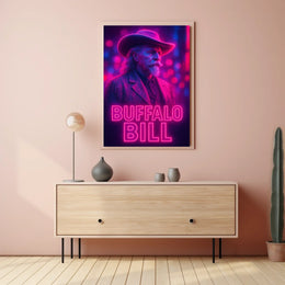 Buffalo Bill Classic Western Imagery Cultural or Heritage Poster
