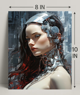 Cybernetic Elegance Poster PosterGoat