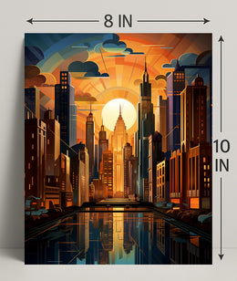 Urban Sunrise Poster PosterGoat