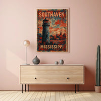 Southaven Americana Lighthouse Nostalgic Poster
