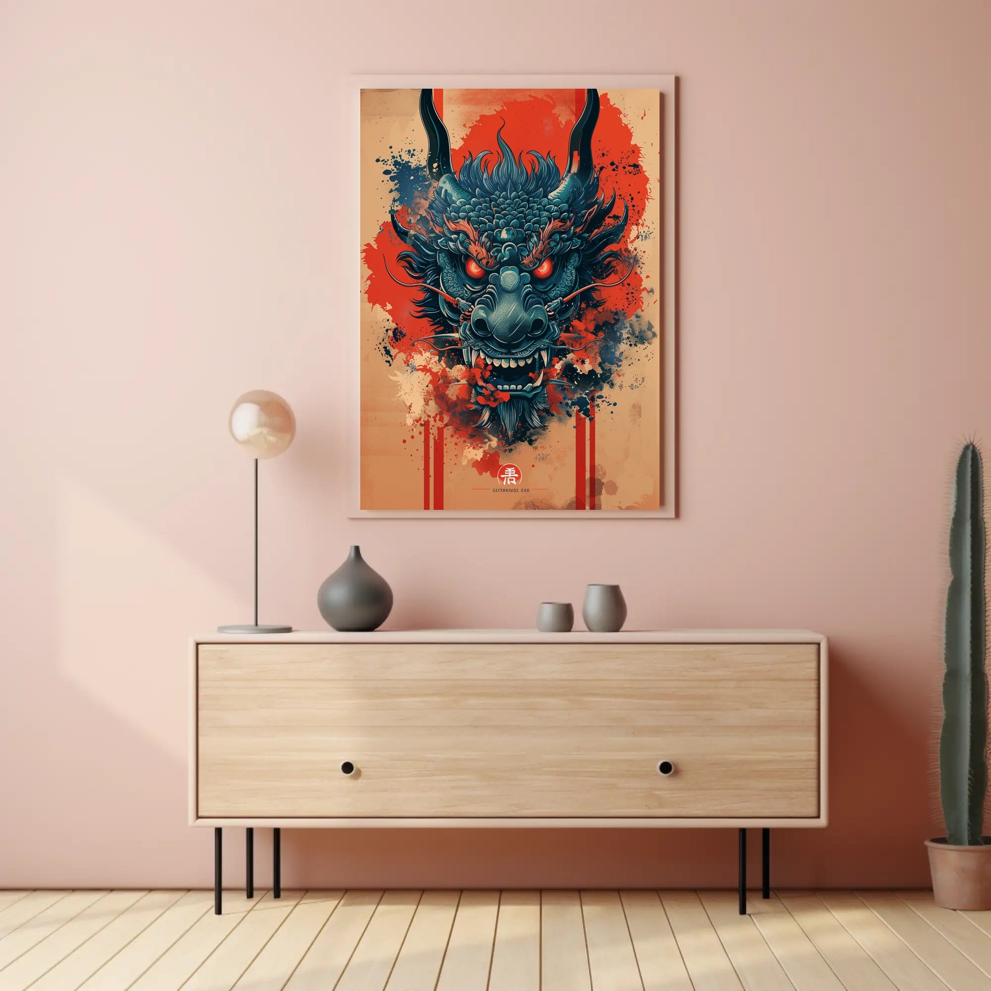 Dragon's Fury: A Mythical Creature Fantasy Mythology Poster PosterGoat