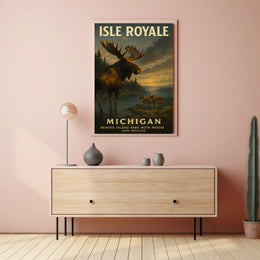 Isle Royale MichiganS Remote Poster