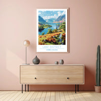 Lake District Escape: Vintage Style Travel Poster