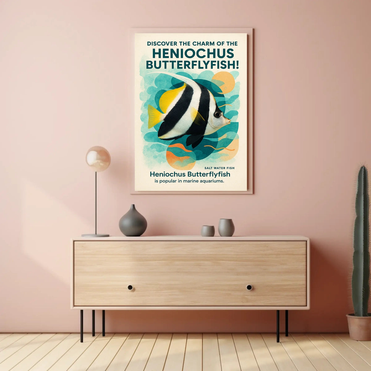 Discover The Charm Of The Heniochus Poster