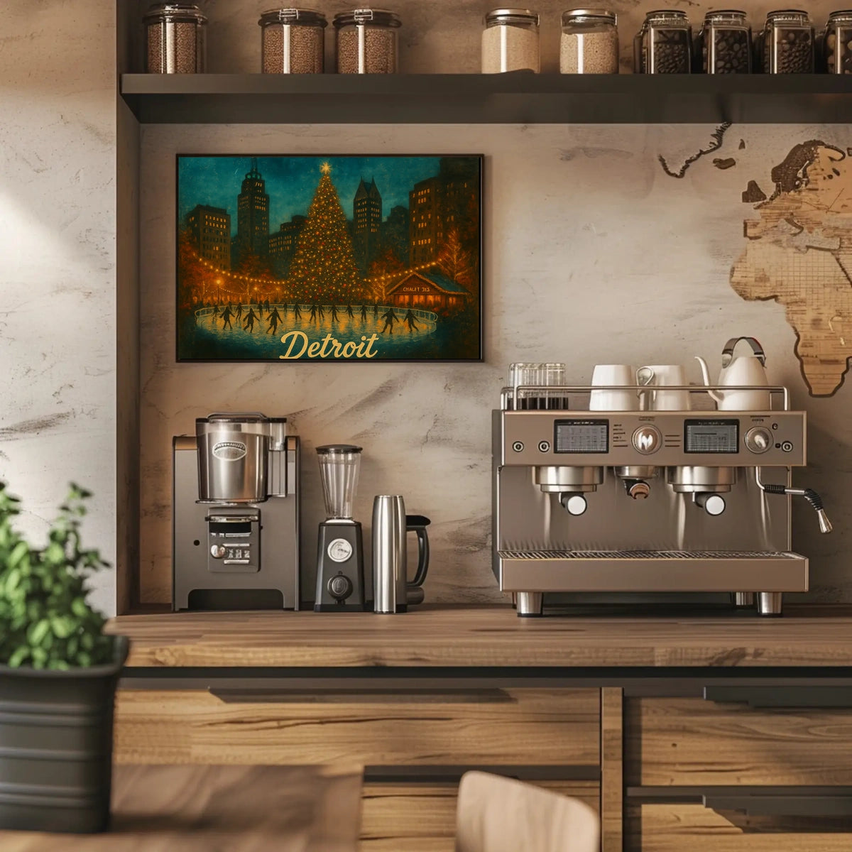 Detroit Winter Wonderland Poster