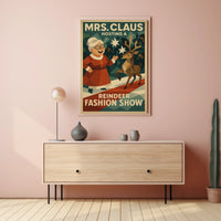 Mrs. Claus Hosts a Reindeer Fashion Show Poster