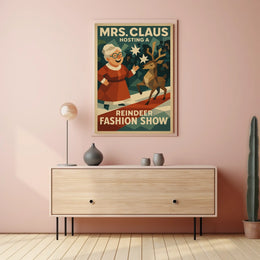 Mrs. Claus Hosts a Reindeer Fashion Show Poster