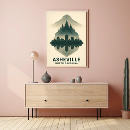 Asheville Reflections Poster
