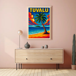 Tuvalu Tropical Paradise Poster
