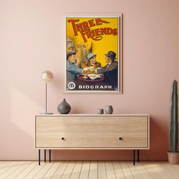 Three Friends Vintage Poster Wall Art Print