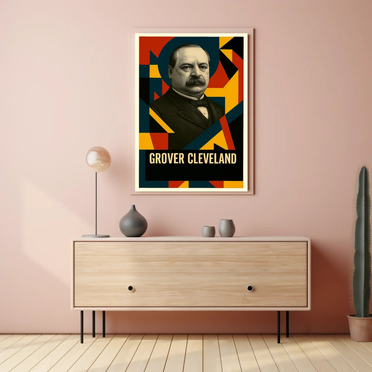 Grover Cleveland 22nd President of the United States Abstract Pop Poster