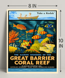 Marine Wonders of the Great Barrier Reef Poster PosterGoat