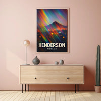 Henderson Nevada Cityscape Minimalist Wanderlust Poster