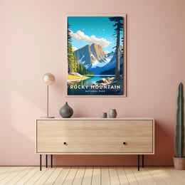 Rocky Mountain Scenic Poster National Park Print