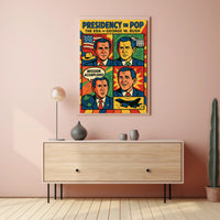 George W. Bush Presidency in Pop Poster PosterGoat