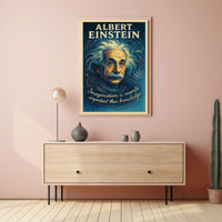 Albert Einstein Cosmic Creativity Inspirational Poster