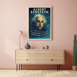 Albert Einstein Cosmic Creativity Inspirational Poster