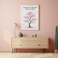 Japanese Sakura Print Poster