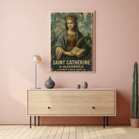 Saint Catherine Vintage Renaissance Religious Art Poster
