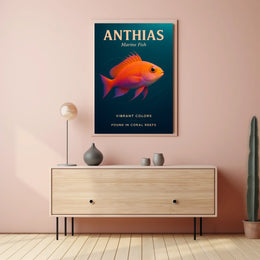 Anthias Marine Fish Poster