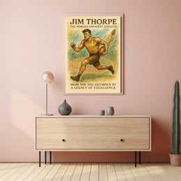 Jim Thorpe Legendary Athlete Jim Thorpe Poster