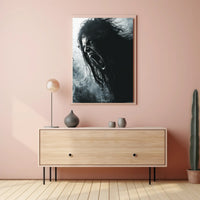 Intense Expression Art Poster for Home Decor and Wall Art PosterGoat
